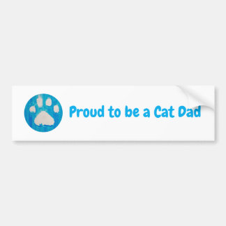 Voiture Autocollant fièrement Papa de chat
