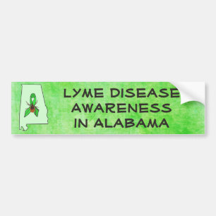 Voiture Autocollant Maladie de Lyme en Alabama