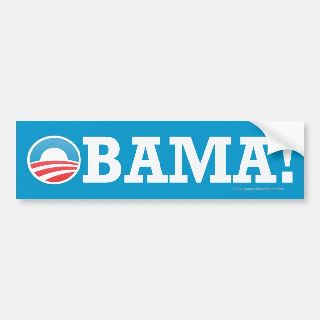 Voiture Autocollant OBAMA de Pro-Obama ! (Devant)