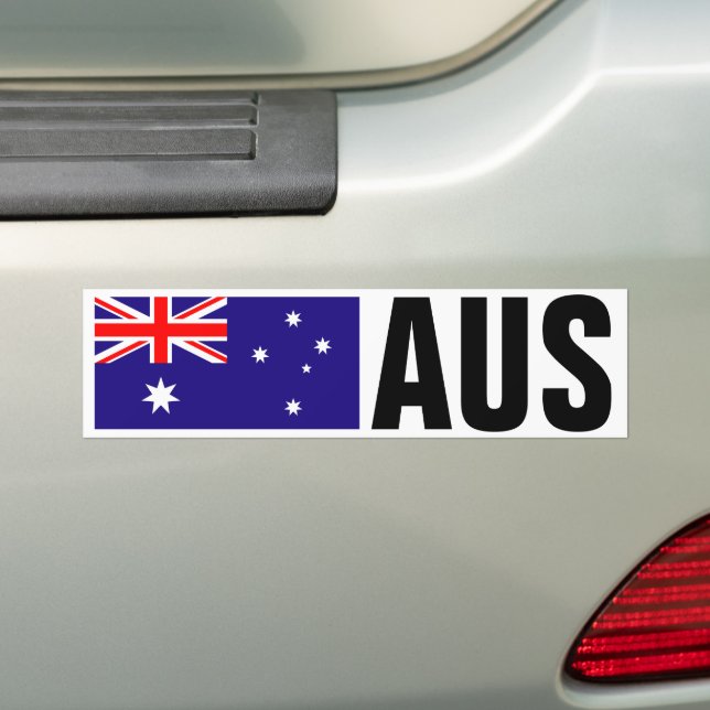 Voiture Autocollant pare-chocs australien avec code de pay (En voiture)