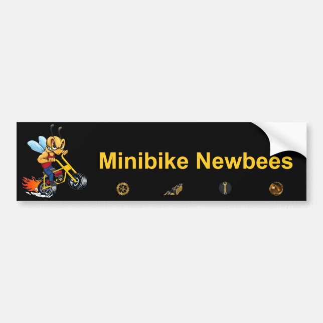 Voiture Autocollant pare-chocs de Newbee Minibike (Devant)