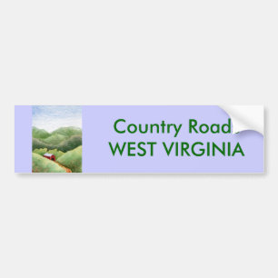 Voiture Autocollant pare-chocs des routes de pays