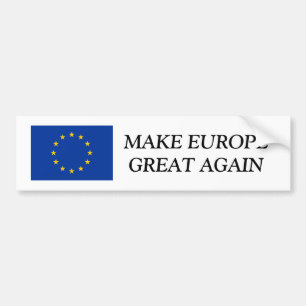 Voiture autocollant pare-chocs du pavillon de l'UE   RENDR
