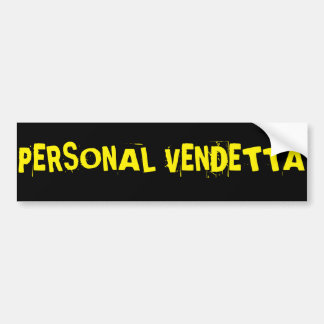 Voiture Autocollant personnel de vendetta….