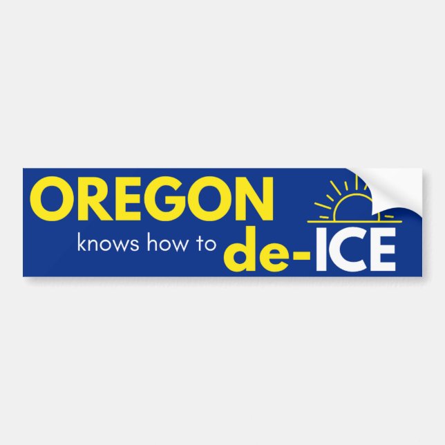 Voiture Autocollant politique de l'Oregon (Devant)
