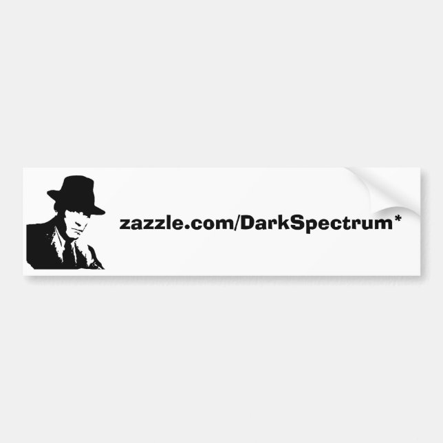 Voiture Autocollant "zazzle.com/DarkSpectrum* " de logo (Devant)