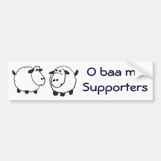 Voiture BA - autocollant de défenseurs d'Obama de moutons