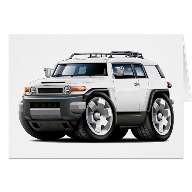 Voiture blanche Fj Cruiser (Devant horizontal)