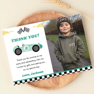Voiture Boy Race Anniversaire Carte de remerciemen