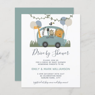Voiture Budget Par Baby shower Safari Animal Green