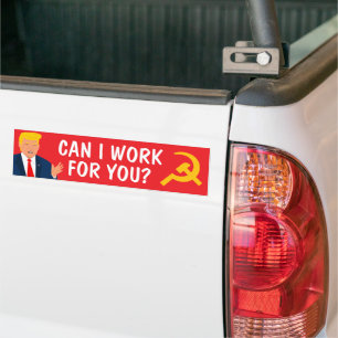 Voiture Caricature politique amusante de Trump autocollant