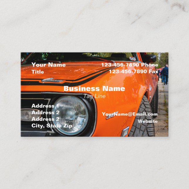 Voiture carte de visite HAMbyWG (Devant)