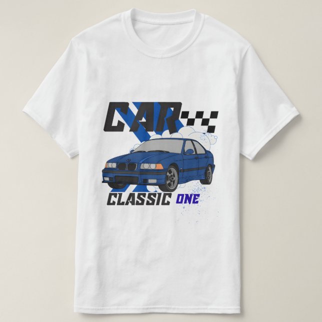 Voiture Classic One - T-shirt automobile Vintage (Design devant)