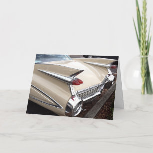 VOITURE CLASSIQUE AVEC CARTES D'ANNIVERSAIRE FINS
