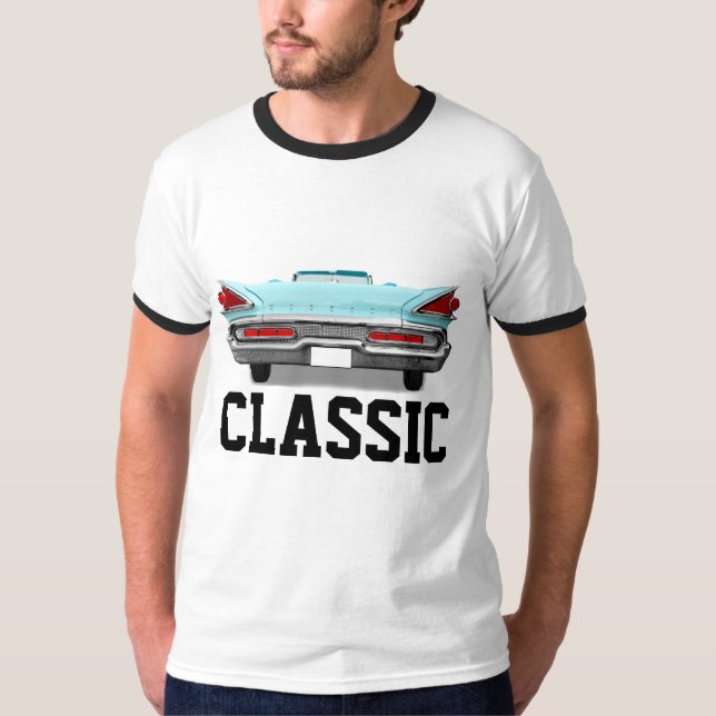 VOITURE CLASSIQUE DES T-SHIRTS VINTAGES DES HOMMES (Devant)