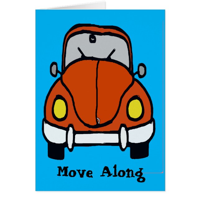 Voiture classique en dessin rouge (Devant)