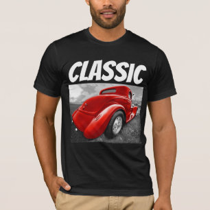 VOITURE CLASSIQUE RED HOTROD T-SHIRTS D'ANNIVERSAI