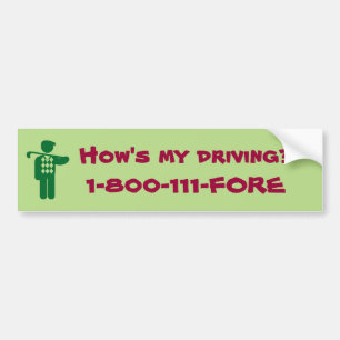 Voiture Comment est mon autocollant de pare-chocs