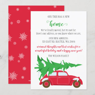 Voiture d'arbre de Noël Nous avons déplacé les Car