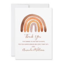 Voiture de Baby shower Merci Boho Arc-en-ciel