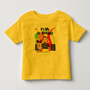 Voiture de course 1er Anniversaire Tshirts et cade