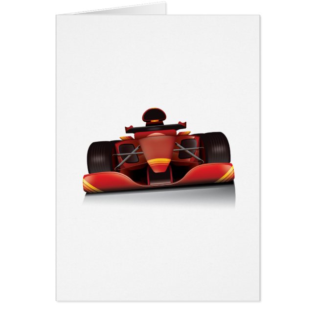 Voiture de course rouge (Devant)