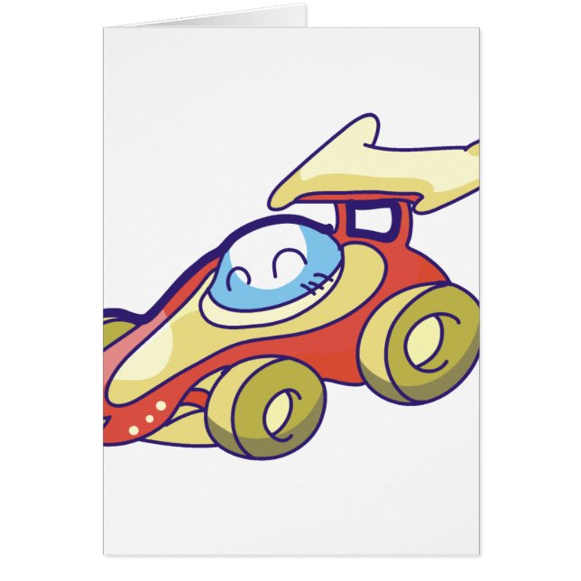 Voiture de course rouge (Devant)