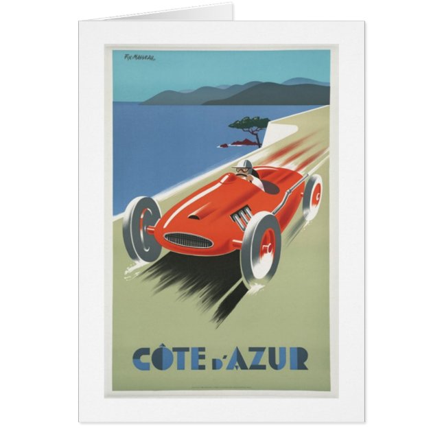 Voiture de course vintage de Cote d Azur (Devant)