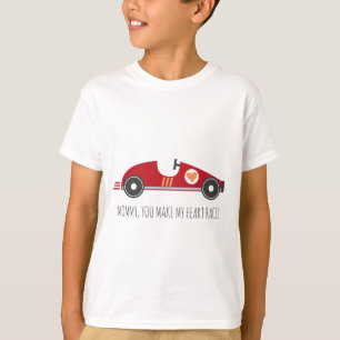 Voiture de cru de course du T-shirt   de