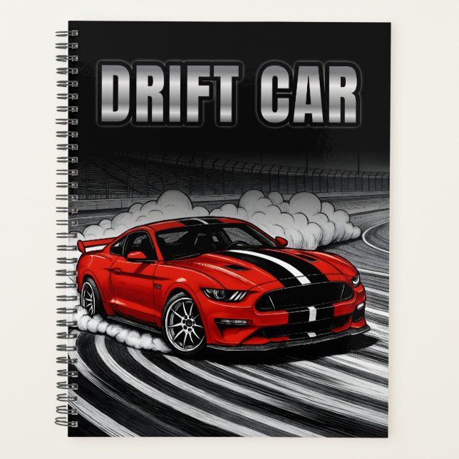 Voiture de Drift Rouge Muscle (Devant)