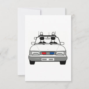 Voiture de la police de dessin