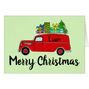 Voiture de Noël classique personnalisable