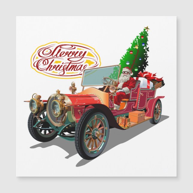 Voiture de Noël vintage (Devant)