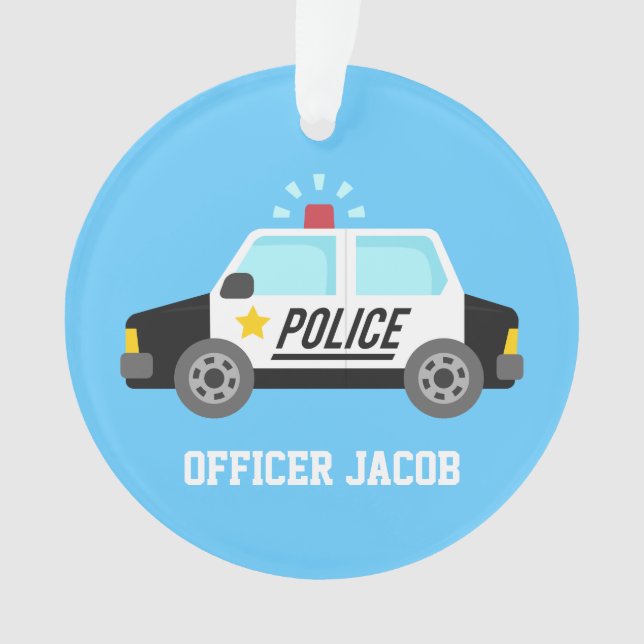 Voiture de police classique avec la sirène pour la (devant)