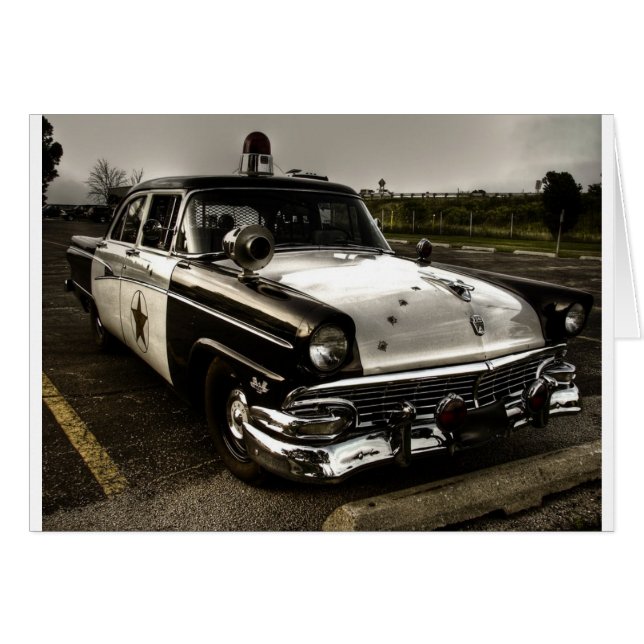 Voiture de police vintage (Devant horizontal)