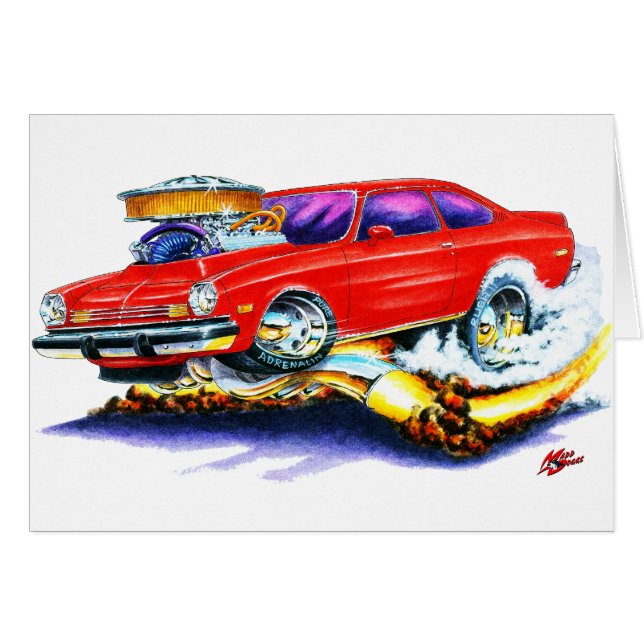 Voiture de rouge de Chevy Vega (Devant horizontal)