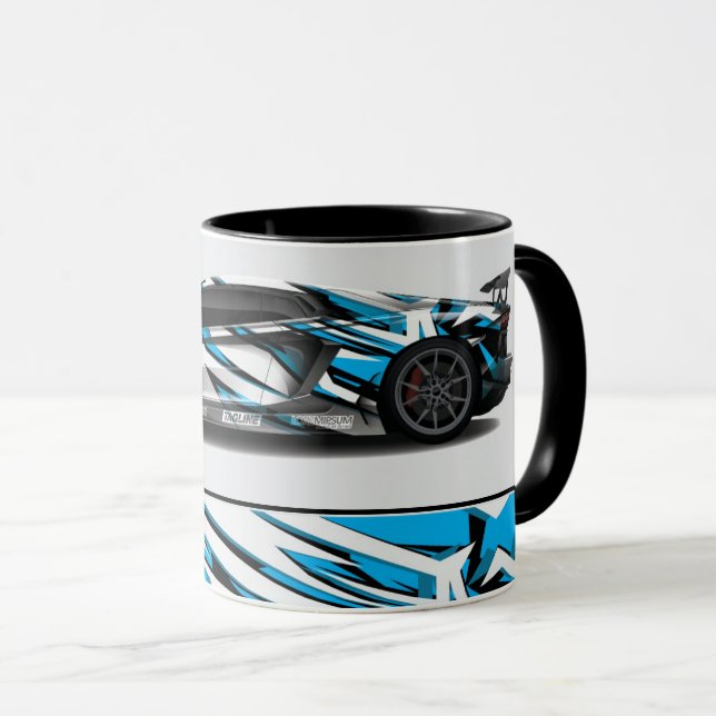 Voiture de sport Café Mug à deux tons (Devant droit)