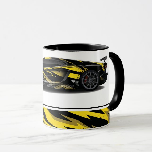 Voiture de sport Café Mug à deux tons (Devant droit)