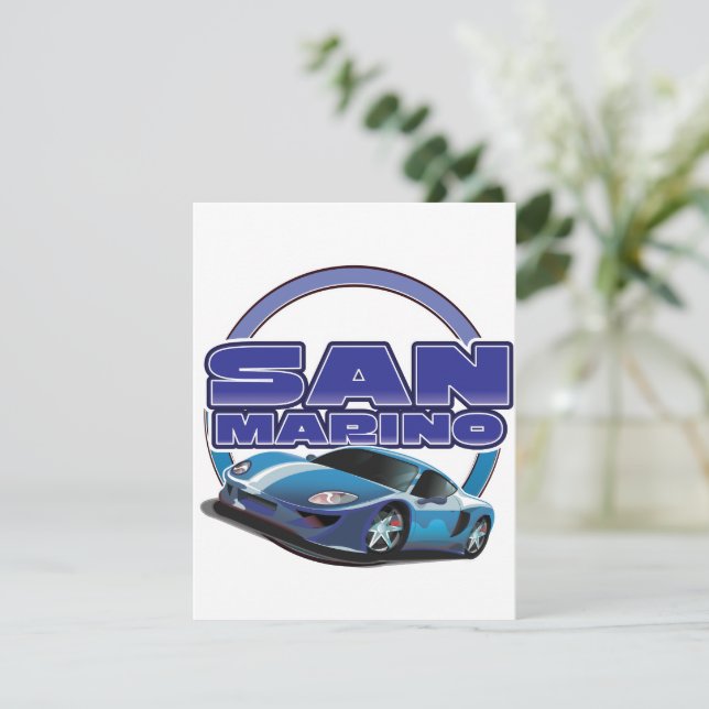 voiture de sport de Saint-Marin (Debout devant)
