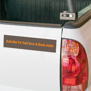 Voiture Demandez-Moi De Vous Dire Un Autocollant De Bumper
