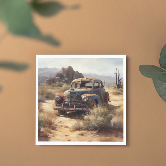 Voiture déserte dans le désert (Créateur téléchargé)