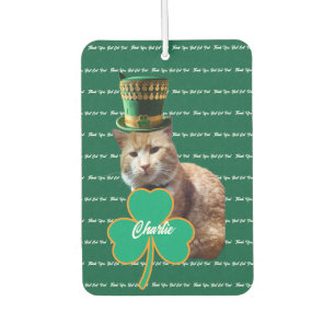 Voiture Désodorisant Shamrock pour Papa Chat Irlandais