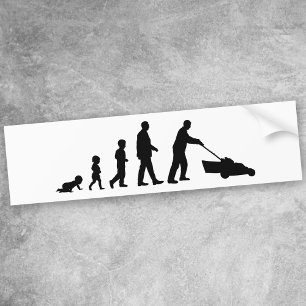 Voiture Évolution de Papa - Autocollant Drôle pour Papa