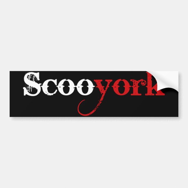 Voiture Grand autocollant de Scooyork (Devant)