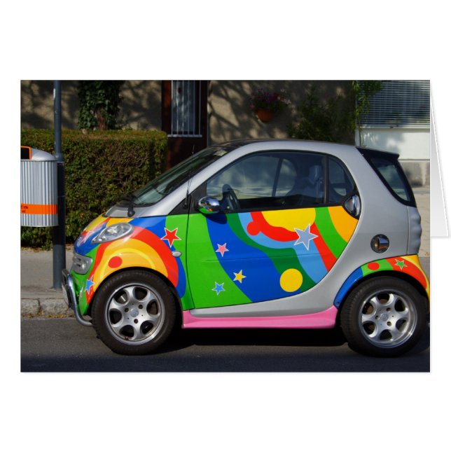 Voiture intelligente colorée (Devant horizontal)