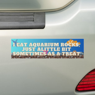 Voiture Je Mange Aquarium Rocks, autocollant de pare-chocs