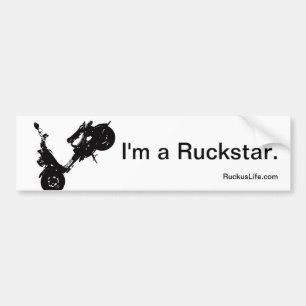Voiture Je suis un autocollant de butoir de Ruckustar