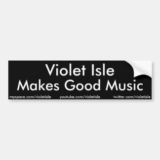 Voiture L'île violette fait le bon autocollant de musique