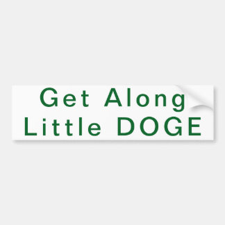 Voiture Lire le petit autocollant de pare-chocs DOGE
