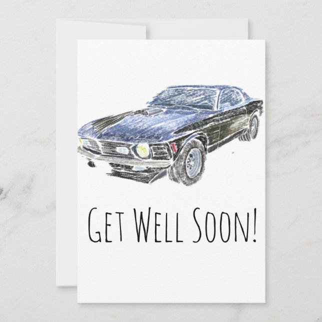 Voiture Musculaire vintage Bien Bientôt (Devant)